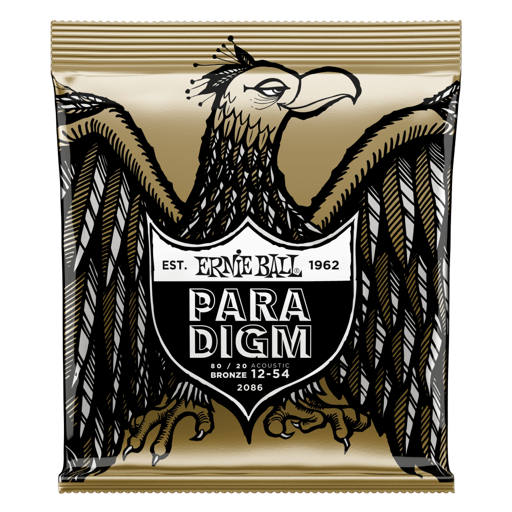Ernie Ball Paradigm 80/20 Bronze Acoustic Guitar Strings - Medium Light - 12-54