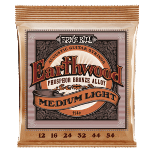 Ernie Ball Earthwood Phosphor Bronze Acoustic Guitar Strings - Medium Light - 12-54