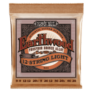 Ernie Ball Earthwood Phosphor Bronze 12-String Acoustic Guitar Strings - Light - 9-46
