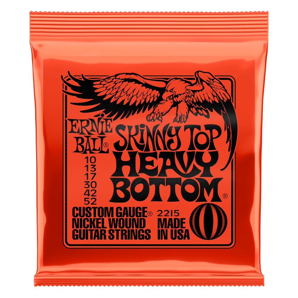 Ernie Ball Skinny Top Heavy Bottom Slinky Nickel Wound Electric Guitar Strings - 10-52