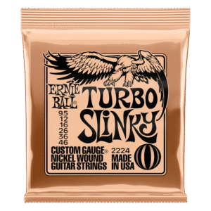 Ernie Ball Turbo Slinky Nickel Wound Electric Guitar Strings - 9.5-46