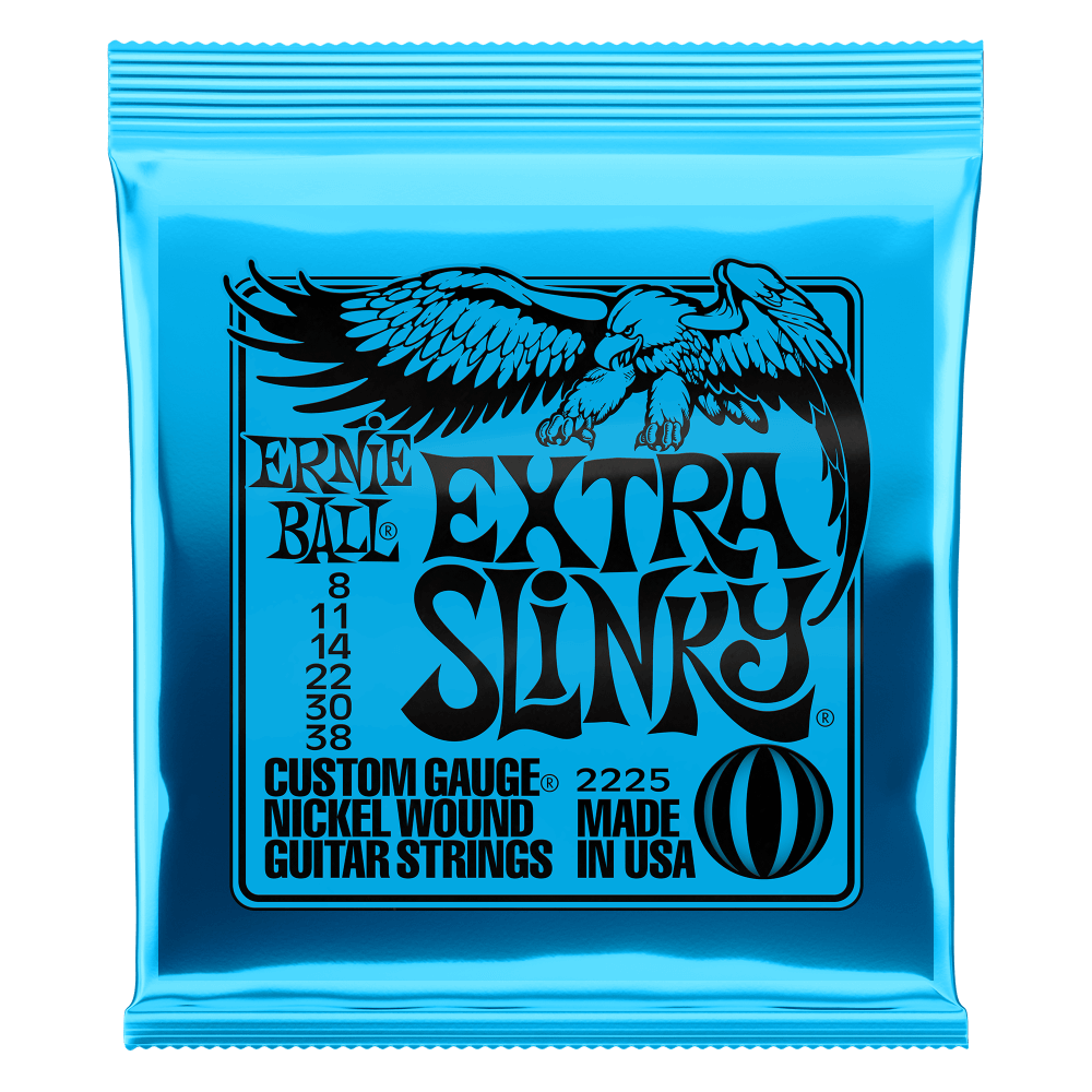 Ernie Ball Extra Slinky Nickel Wound Electric Guitar Strings - 8-38