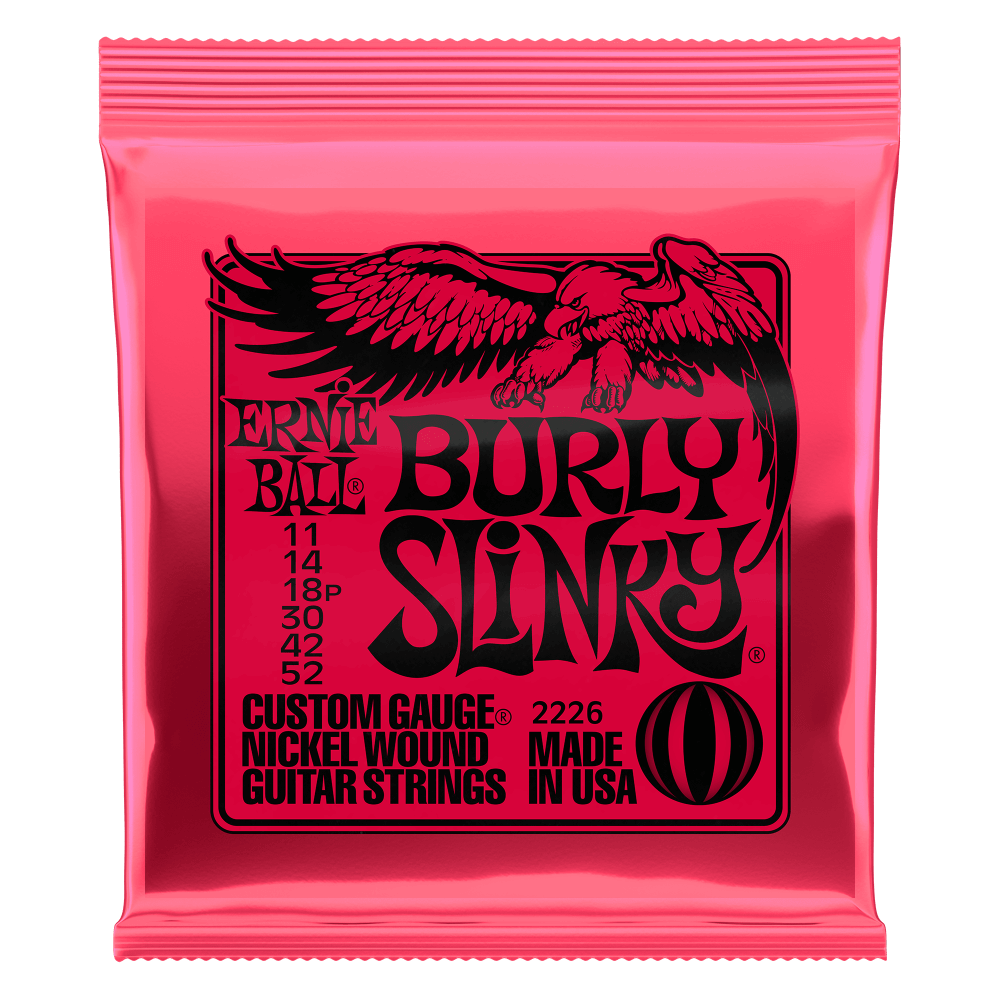 Ernie Ball Burly Slinky Nickel Wound Electric Guitar Strings - 11-52