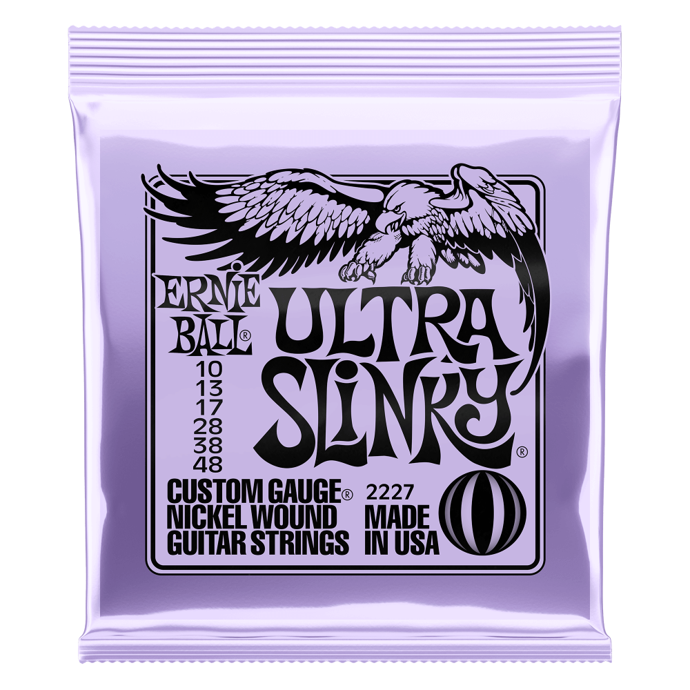 Ernie Ball Ultra Slinky Nickel Wound Electric Guitar Strings - 10-48
