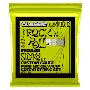 Ernie Ball Regular Slinky Classic Rock N Roll Pure Nickel Wrap Electric Guitar Strings - 10-46