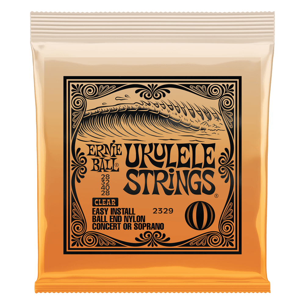 Ernie Ball Concert/Soprano Nylon Ball End Ukulele Strings - Clear