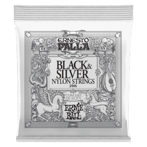 Ernie Ball Ernesto Palla Nylon Classical Guitar Strings - Black & Silver