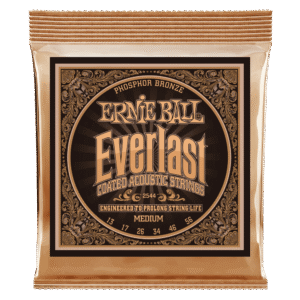 Ernie Ball Everlast Coated Phosphor Bronze Acoustic Guitar Strings - 13-56 - Medium
