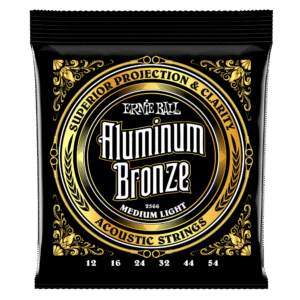 Ernie Ball Aluminum Bronze Acoustic Guitar Strings - 12-54 - Medium Light