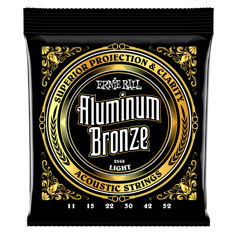 Ernie Ball Aluminum Bronze Acoustic Guitar Strings - 11-52 - Light
