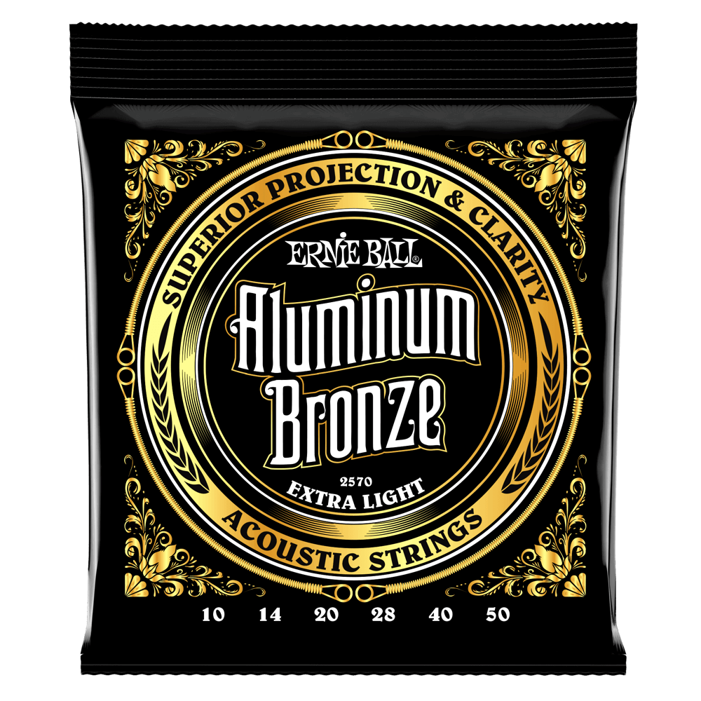 Ernie Ball Aluminum Bronze Acoustic Guitar Strings - 10-50 - Extra Light