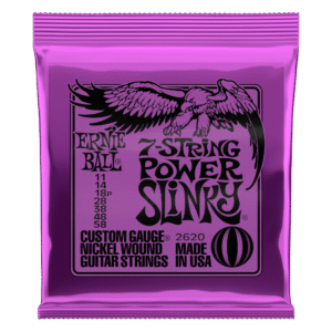 Ernie Ball Power Slinky Nickel Wound Electric Guitar Strings - 7-String - 11-58
