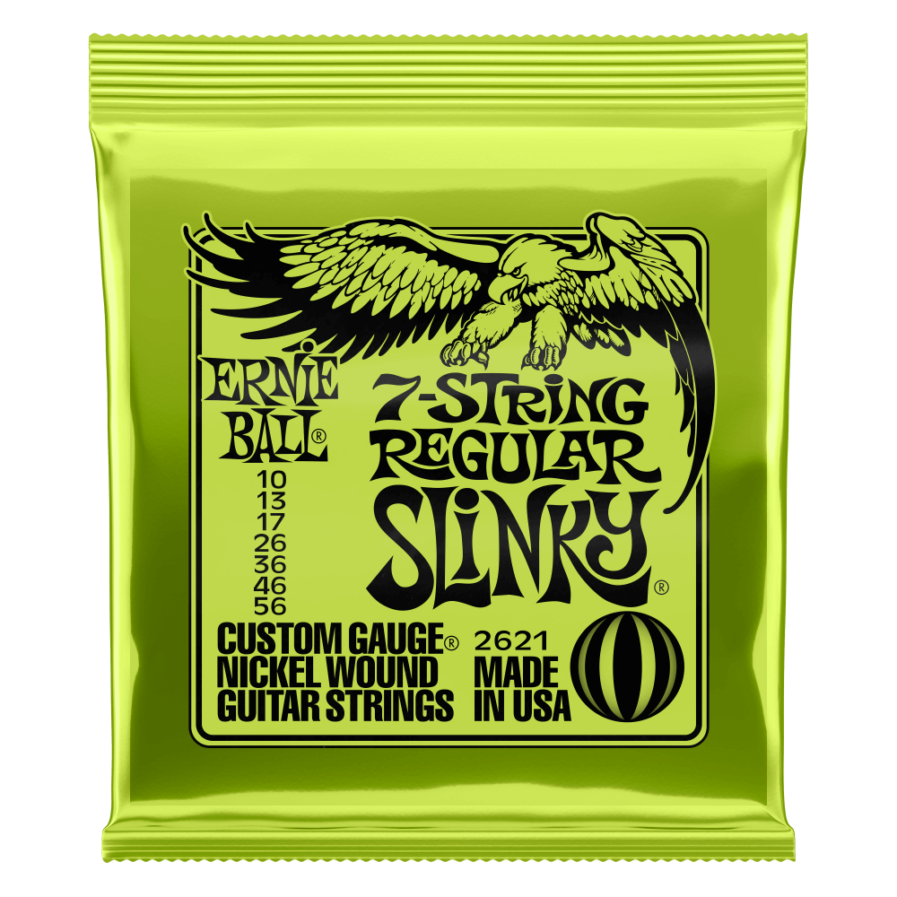 Ernie Ball Regular Slinky Nickel Wound Electric Guitar Strings - 7-string - 10-56