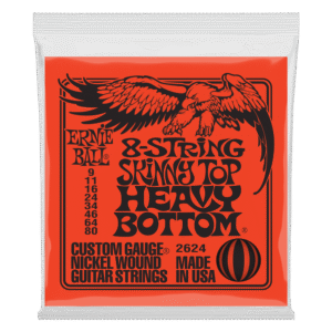 Ernie Ball Skinny Top Heavy Bottom Slinky Nickel Wound Electric Guitar Strings - 8-String - 9-80