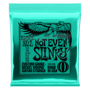 Ernie Ball Not Even Slinky Nickel Wound Electric Guitar Strings - 12-56