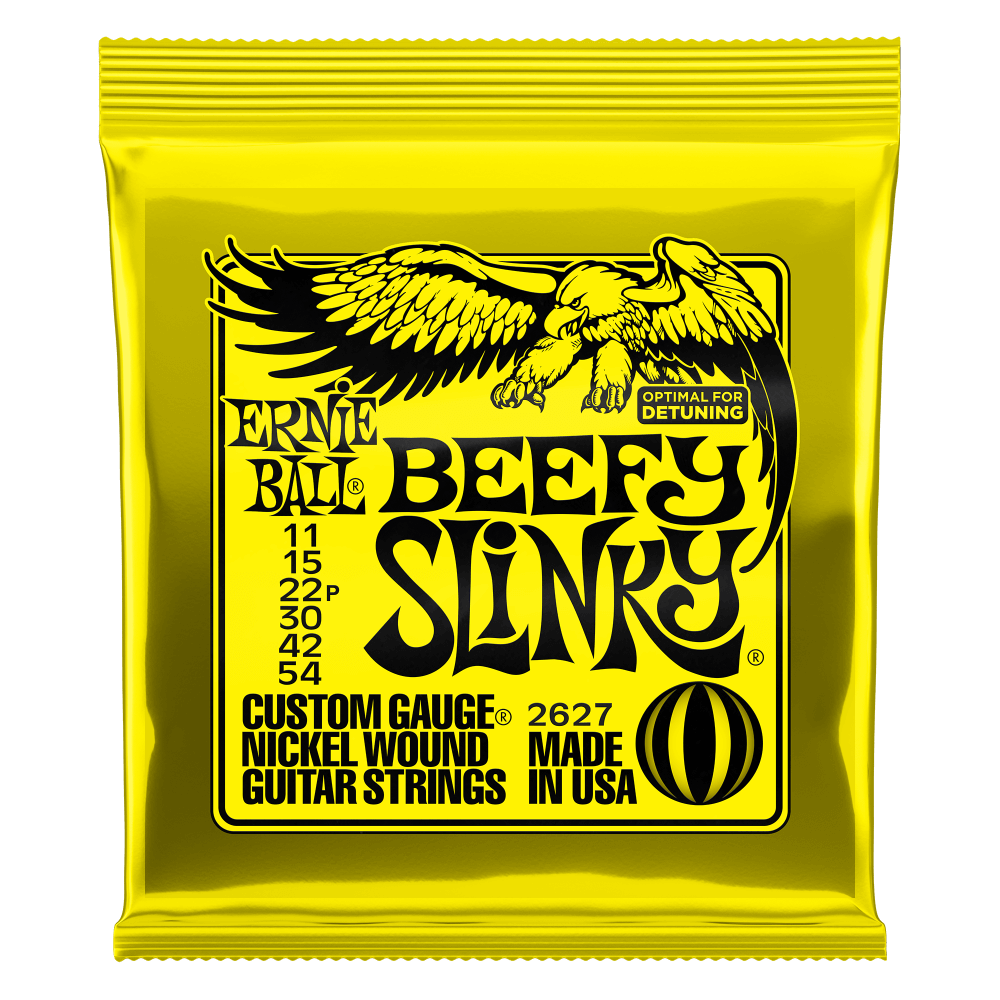 Ernie Ball Beefy Slinky Nickel Wound Electric Guitar Strings - 11-54