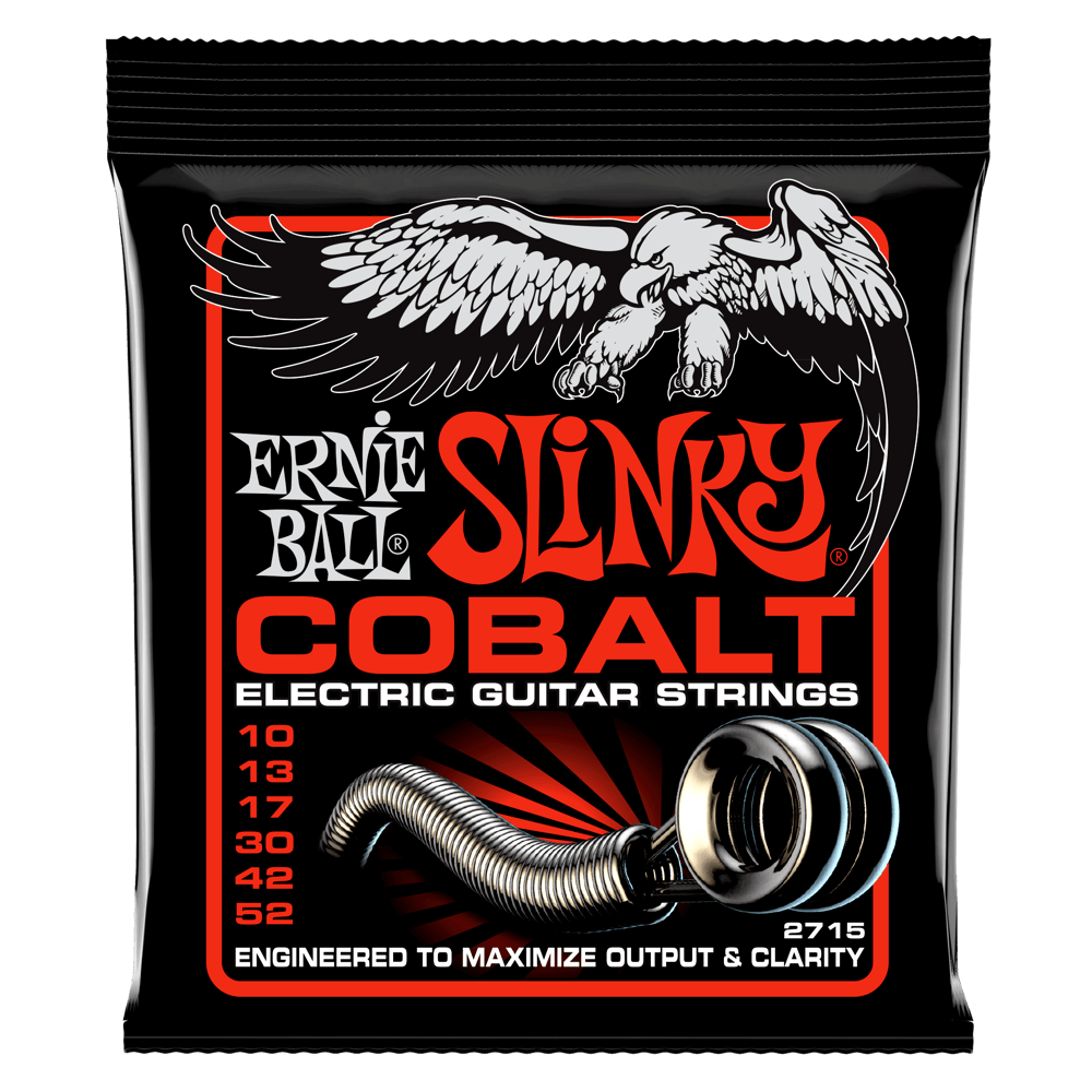 Ernie Ball Skinny Top Heavy Bottom Slinky Cobalt Electric Guitar Strings - 10-52
