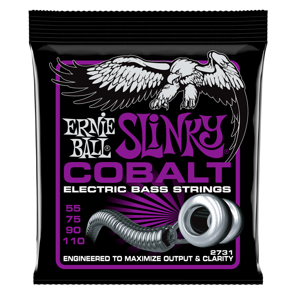 Ernie Ball Power Slinky Cobalt Electric Bass Strings - 55-110