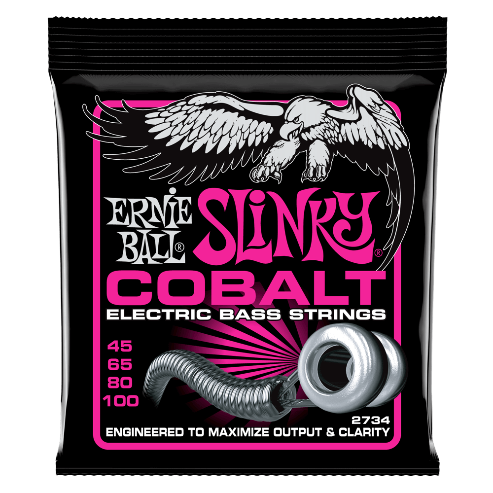 Ernie Ball Super Slinky Cobalt Electric Bass Strings - 45-100