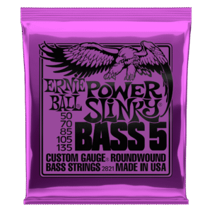 Ernie Ball Power Slinky Nickel Wound 5-String Electric Bass Strings - 50-135