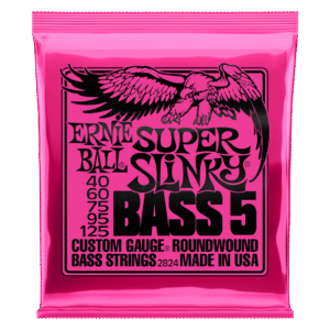Ernie Ball Super Slinky Nickel Wound 5-String Electric Bass Strings - 40-125