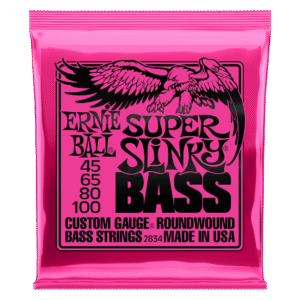 Ernie Ball Super Slinky Nickel Wound Electric Bass Strings - 45-100