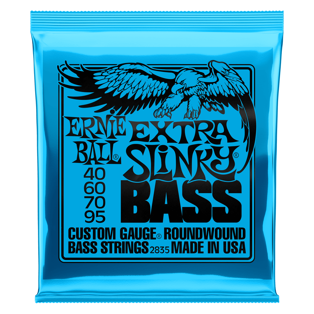 Ernie Ball Extra Slinky Nickel Wound Electric Bass Strings - 40-95