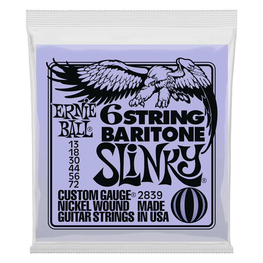 Ernie Ball Slinky 6-String Baritone Guitar Strings - 13-72