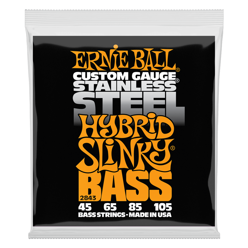 Ernie Ball Hybrid Slinky Stainless Steel Electric Bass Strings - 45-105