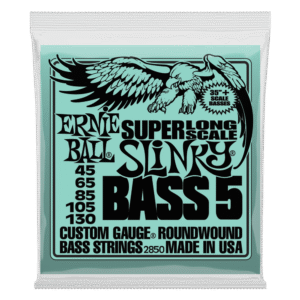 Ernie Ball Slinky Nickel Wound Super Long 5-String Electric Bass Strings - 45-130
