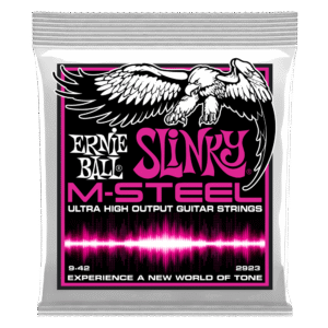 Ernie Ball Super Slinky M-Steel Electric Guitar Strings - 9-42