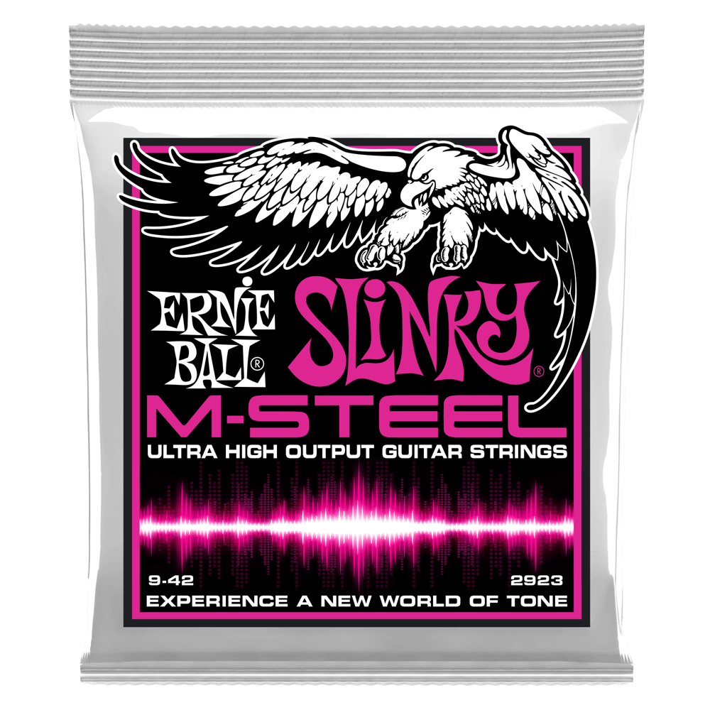 Ernie Ball Super Slinky M-Steel Electric Guitar Strings - 9-42