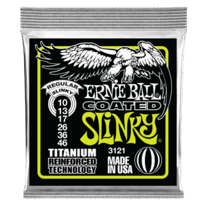 Ernie Ball Regular Slinky Coated Titanium RPS Electric Guitar Strings 10-46