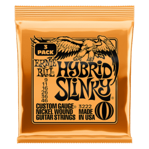 Ernie Ball Hybrid Slinky Nickel Wound Electric Guitar Strings 9-46 - 3 Pack