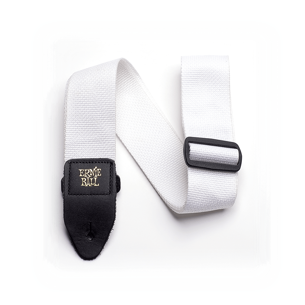 Ernie Ball Polypro Guitar Strap - Bass Strap - White