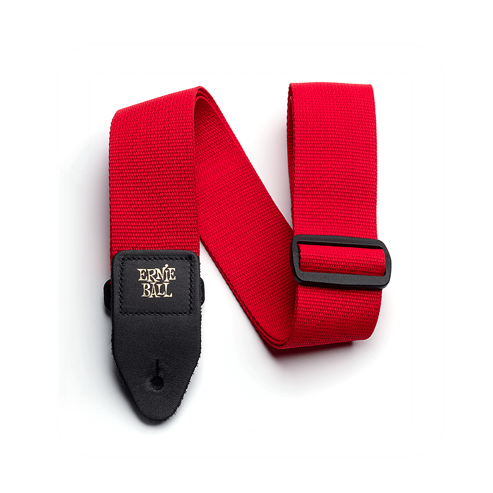 Ernie Ball Polypro Guitar Strap - Bass Strap - Red