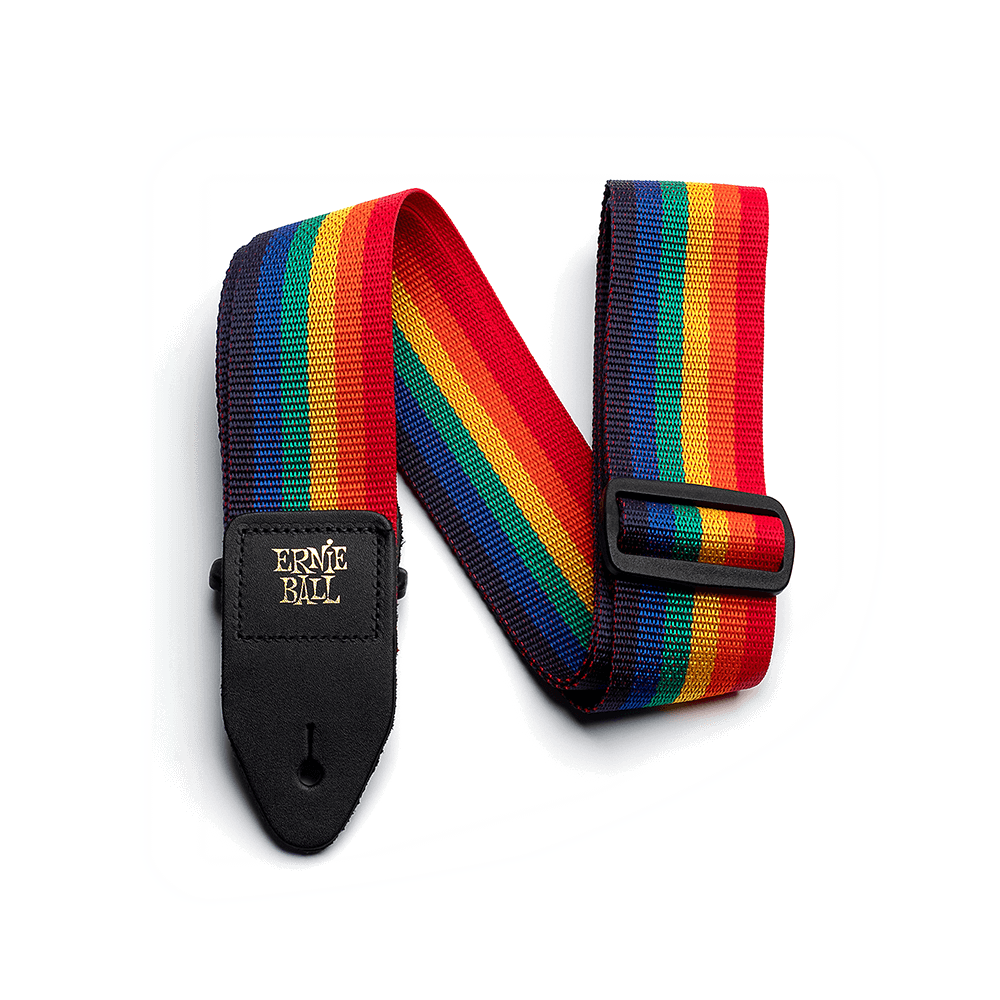 Ernie Ball Polypro Guitar Strap - Bass Strap - Rainbow