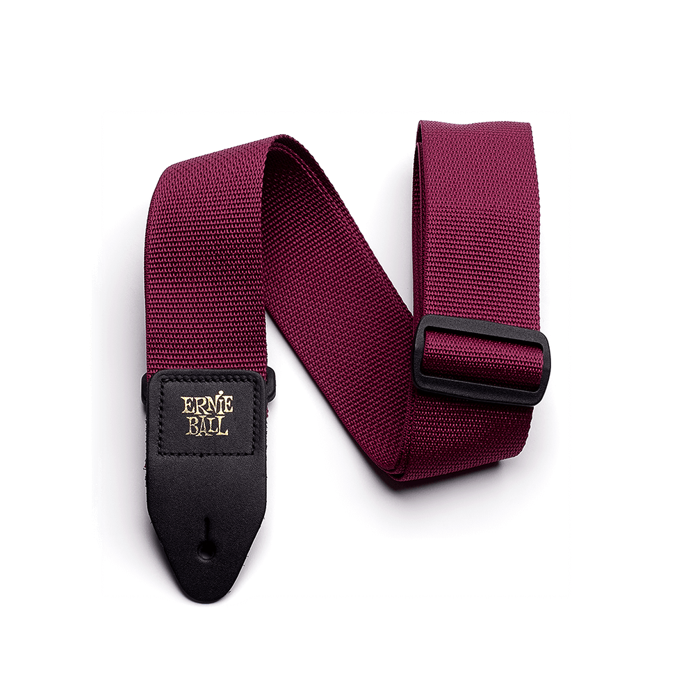 Ernie Ball Polypro Guitar Strap - Bass Strap - Burgundy