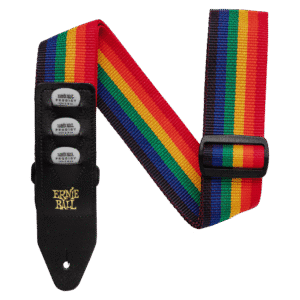Ernie Ball Polypro Pickholder Guitar Strap - Bass Strap - Rainbow