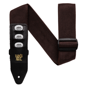 Ernie Ball Polypro Pickholder Guitar Strap - Bass Strap - Brown