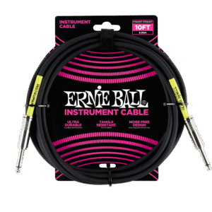 Ernie Ball Classic Instrument Cable - Straight/Straight - Black - 10FT
