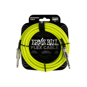 Ernie Ball Flex Instrument Cable - Straight/Straight - Green - 20FT