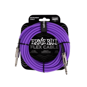 Ernie Ball Flex Instrument Cable - Straight/Straight - Purple - 20FT