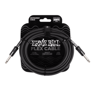 Ernie Ball Flex Instrument Cable - Straight/Straight - Black - 20FT