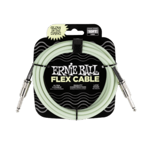 Ernie Ball Flex Instrument Cable - Straight/Straight - Glow In The Dark - 10FT