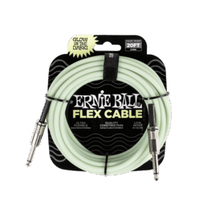 Ernie Ball Flex Instrument Cable - Straight/Straight - Glow In The Dark - 20FT