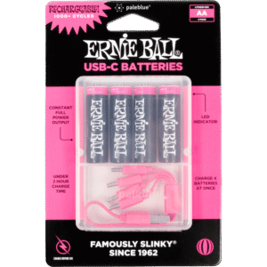 Ernie Ball USB-C Rechargeable AA Battery By Paleblue - Pack Of 4