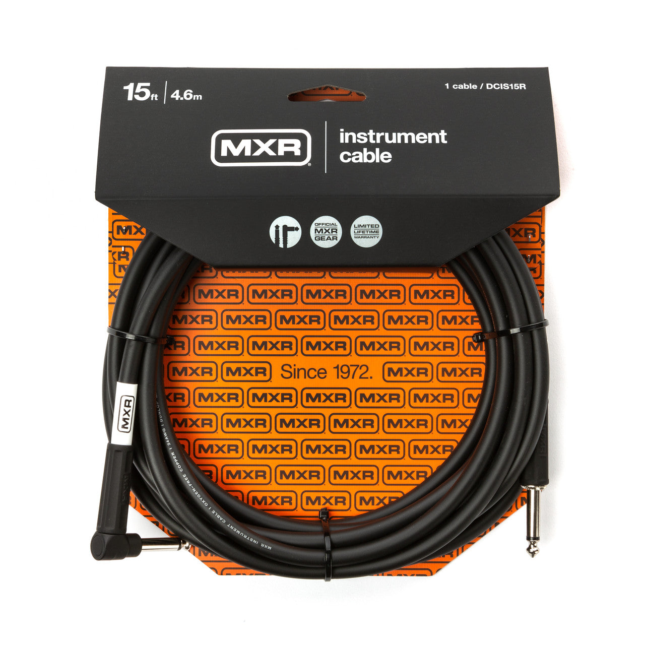 MXR® 15FT Standard Instrument Cable - Right/Straight