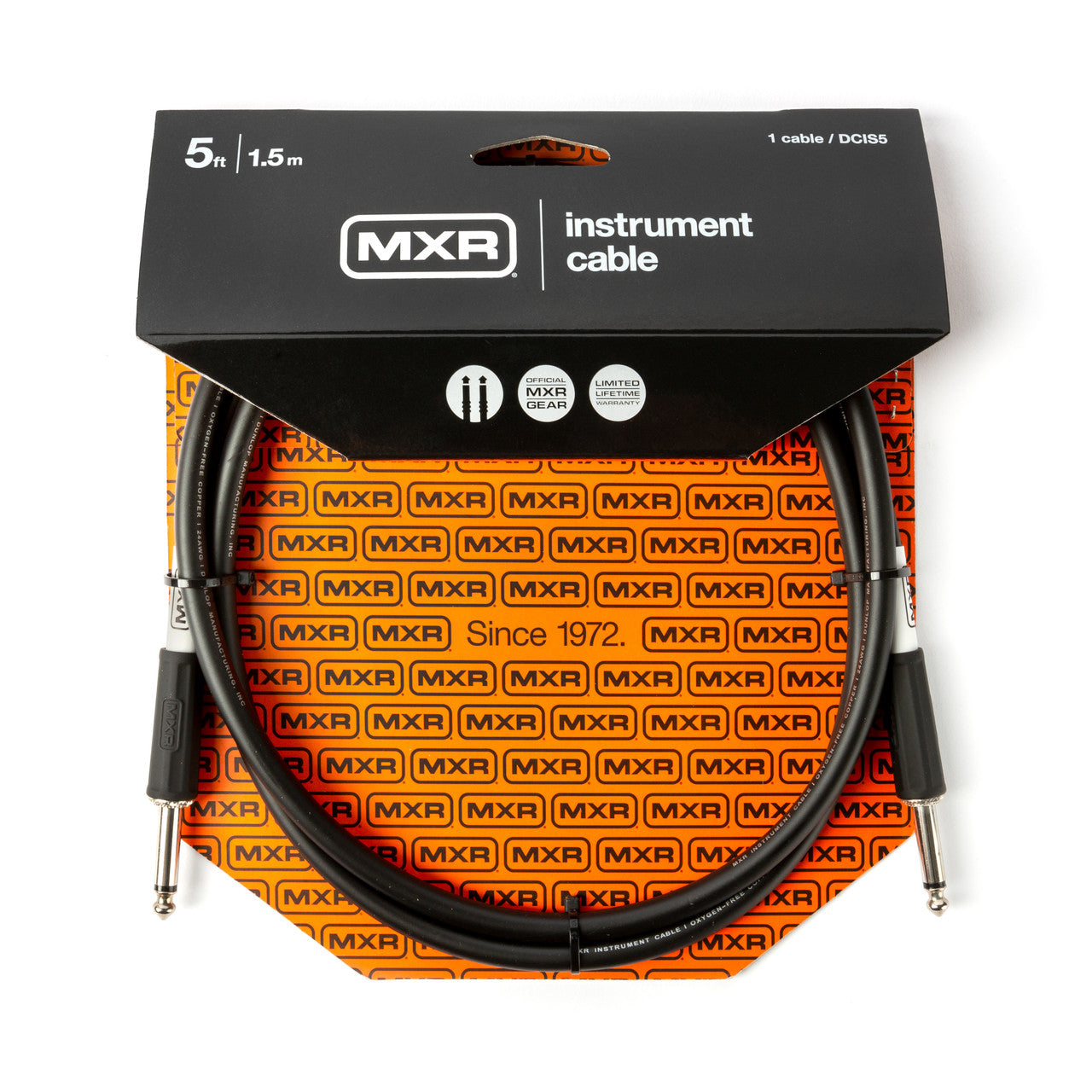 MXR® 5FT Standard Instrument Cable - Straight/Straight