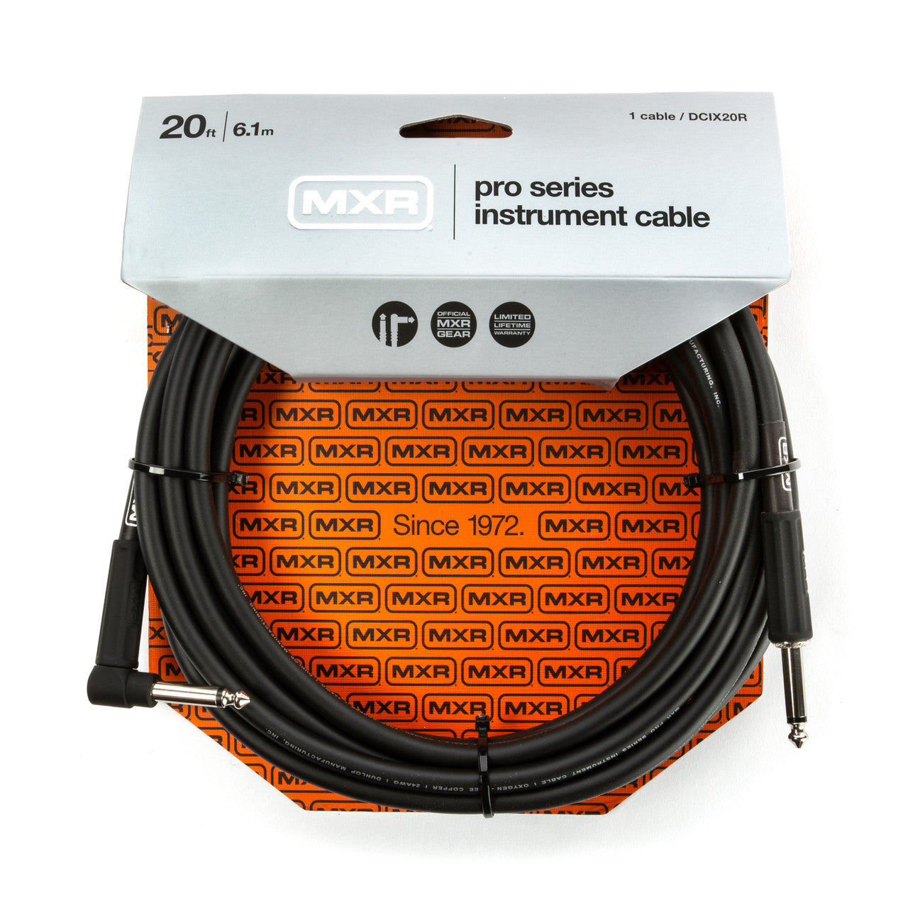 MXR® 20FT Pro Series Instrument Cable - Right/Straight